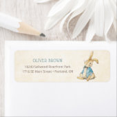 ピーターザラビットボーイヴィンテージベビーシャワー ラベル (インサイチュ)