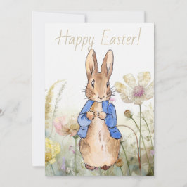 ピーターザラビットワイルドフラワーズハッピーイースター シーズンカード