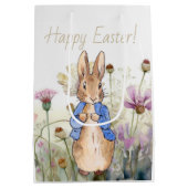 ピーターザラビットワイルドフラワーズハッピーイースター ミディアムペーパーバッグ (裏面)