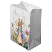 ピーターザラビットワイルドフラワーズハッピーイースター ミディアムペーパーバッグ (裏面アングル)