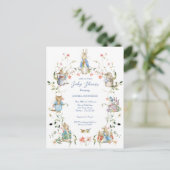 ピーターザラビットワイルドフラワーベイビーシャワー ポストカード (スタンド正面)