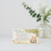 ピーターザラビットヴィンテージパステルベビーシャワー エンクロージャーカード (スタンド正面)