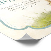 ピーターザラビットヴィンテージベビーシャワーおしゃぶり狩り ポスター (角)