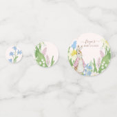 ピーターザラビット春開花ピンクベビーシャワー コンフェッティ (正面)