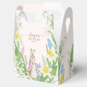ピーターザラビット春開花ピンクベビーシャワー フェイバーボックス (オープン)