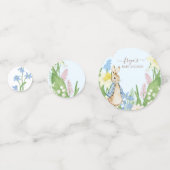 ピーターザラビット春開花ブルーベビーシャワー コンフェッティ (正面)