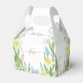 ピーターザラビット春開花ブルーベビーシャワー フェイバーボックス (裏面サイド)