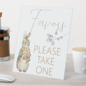 ピーターザラビット秋秋冬の本が好き 台座サイン (インサイチュ)