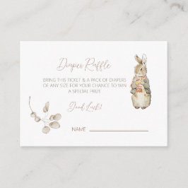 ピーターザラビット秋秋冬ベビーシャワー エンクロージャーカード