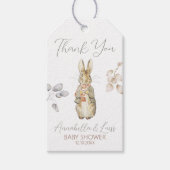 ピーターザラビット秋秋冬ベビーシャワー ギフトタグ (正面)