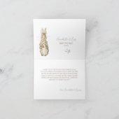 ピーターザラビット秋秋冬ベビーシャワー サンキューカード (内部)