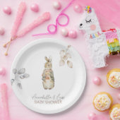 ピーターザラビット秋秋冬ベビーシャワー ペーパープレート (パーティー)