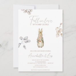 ピーターザラビット秋秋冬ベビーシャワー 招待状