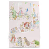 ピーターザラビット1stバースデーガールピンク ミディアムペーパーバッグ (裏面)