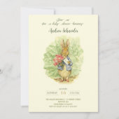 ピーターザラビット ガーデン ベイビー シャワー 招待状 (正面)