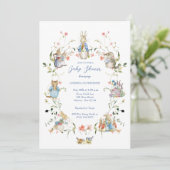 ピーターザラビット ワイルドフラワーベイビーシャワー 招待状 (スタンド正面)