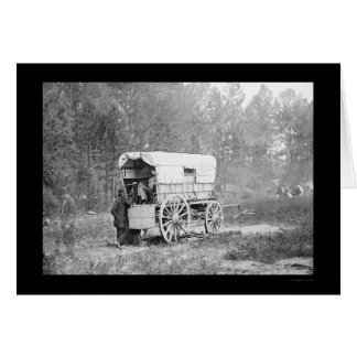 ピーターズバーグ1864年の近くの電信電池ワゴン