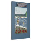 ピーターズバーグ、アラスカ-はえの漁師 クリップボード (右)