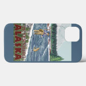 ピーターズバーグ、アラスカ-はえの漁師 Case-Mate iPhoneケース (裏面 (横))