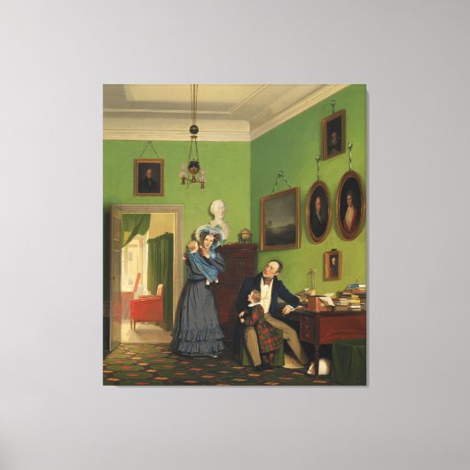 ピーターセンファミリーバランスbyヴィルヘルムフェルディナンド キャンバスプリント (正面)