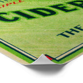 ピーターソンのサイダー酢ラベル ポスター (角)