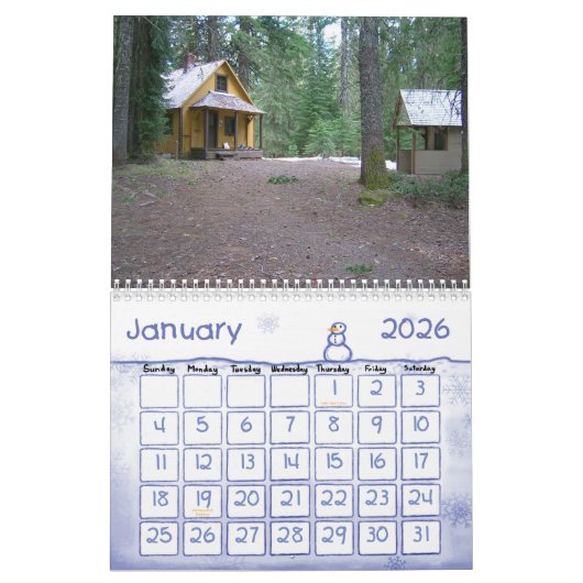 ピーターソンの草原の監視場所の記念の裂け目 カレンダー (1月 2026)