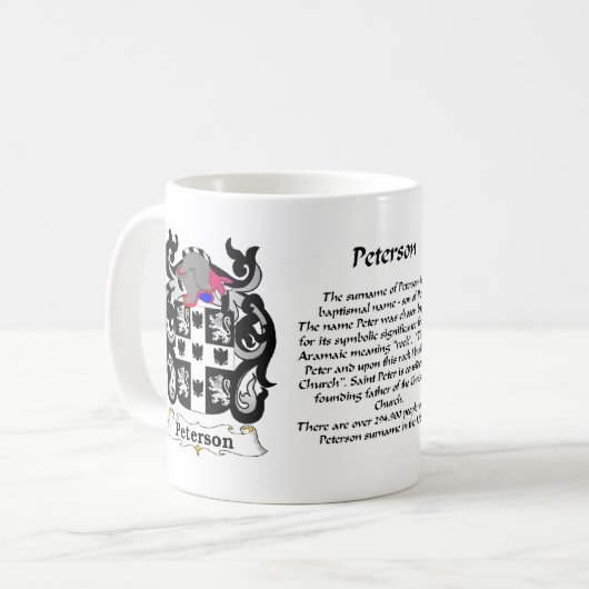 ピーターソンの頂上のマグ コーヒーマグカップ (正面左)