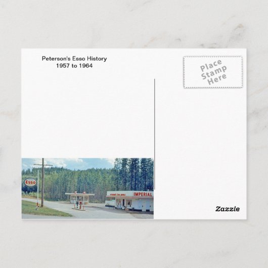 ピーターソンファミリー履歴はがき ポストカード (裏面)