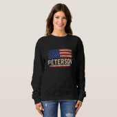 ピーターソン姓Shirt Peterson名American Fl スウェットシャツ (正面フル)