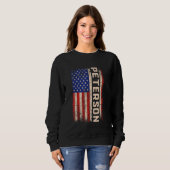 ピーターソン姓Shirt Peterson名American Fl スウェットシャツ (正面フル)