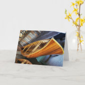 ピーターバラのカヌー カード (黄色い花)