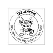 ピーターバルキャットファミリー差出人住所 ラバースタンプ (インプリント)