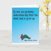 ピーターパンがなぜ育ちたいと思わなかったか カード (黄色い花)