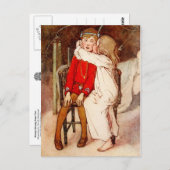 ピーターパンに接吻しているウェンディー ポストカード (正面/裏面)