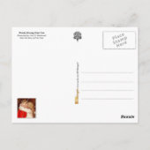 ピーターパンに接吻しているウェンディー ポストカード (裏面)