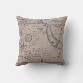 ピーターパンのケンジントンの庭の地図 クッション (裏面)