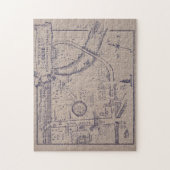 ピーターパンのケンジントンの庭の地図 ジグソーパズル (縦)