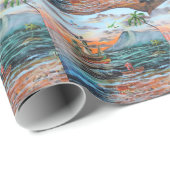 ピーターパンのホックの入江の鋳掛け屋の鐘の絵画 ラッピングペーパー (ロールコーナー)