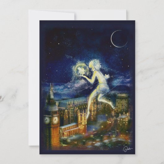 ピーターパンクリスマスカード 招待状 (正面)