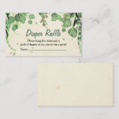 ピーターパンネバーランドおむつラッフルインサート 名刺 (正面/裏面)