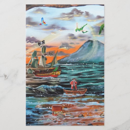 ピーターパンフックの入り江ティンカーベル絵画ズ 便箋 (正面)