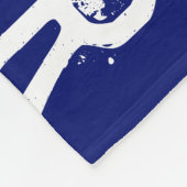 ピーターパーソナライズされたの名前とバイクのダークブルー フリースブランケット (角)