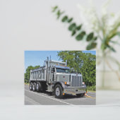 ピータービルトダンプトラックはがき ポストカード (スタンド正面)