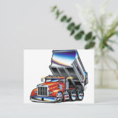 ピータービルト357ダンプトラック ポストカード (スタンド正面)