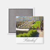 ピーターフホフパレスサンピーターズバーグロシア マグネット (正面/裏面)