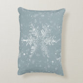 ピーターブルースノーフレークウィンターピロー アクセントクッション (裏面(縦))