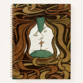 ピーターベーレンスキスラブ抽象芸術アールヌーボー ノートブック (正面)