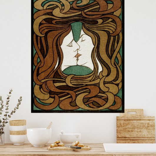 ピーターベーレンスキスラブ抽象芸術アールヌーボー ポスター (キッチン)