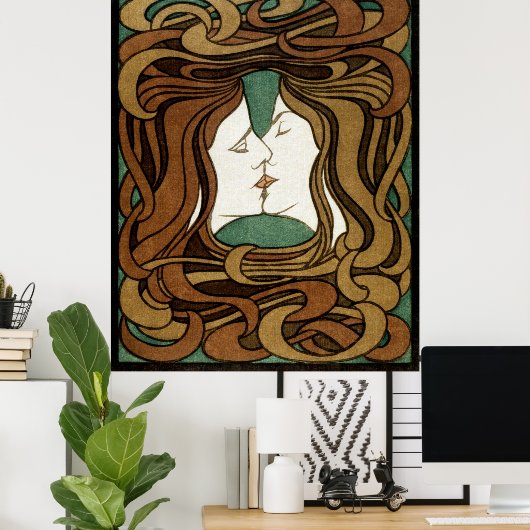 ピーターベーレンスキスラブ抽象芸術アールヌーボー ポスター (ホームオフィス)