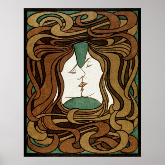 ピーターベーレンスキスラブ抽象芸術アールヌーボー ポスター (正面)